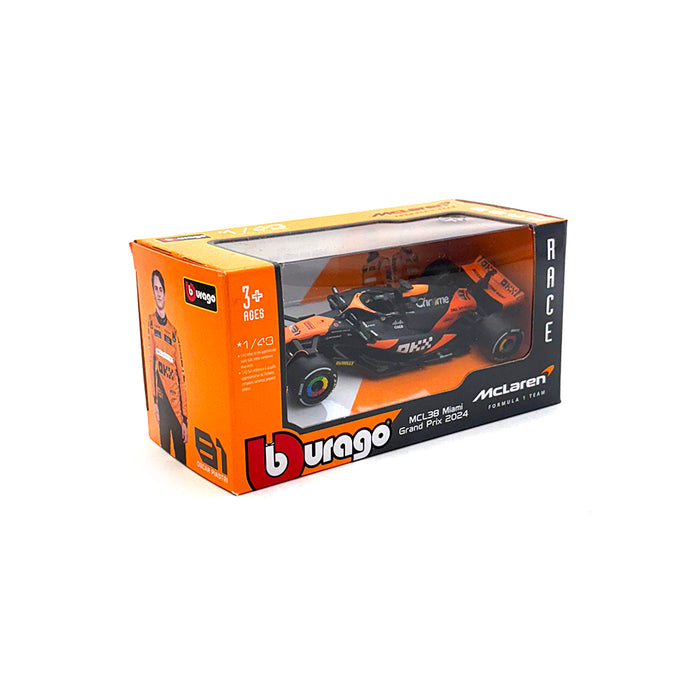Burago 1/43 2024 McLaren MCL38 Piastri Miami GP