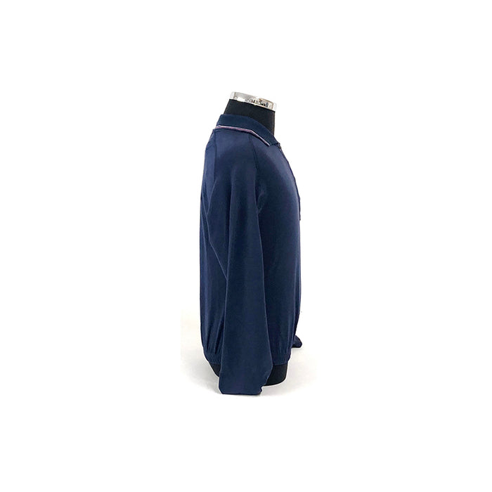 Ferrari Kids navy L/S Polo
