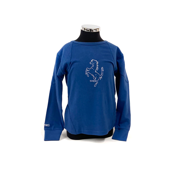 Ferrari Kids Blue L/S Tee