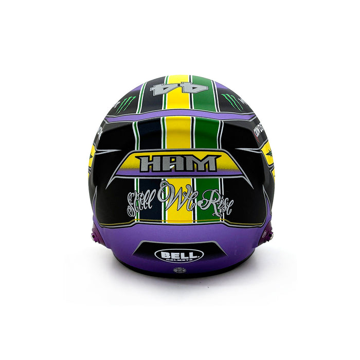 Bell 1/2 Scale Helmet 2021 Hamilton Signed Brazilian GP