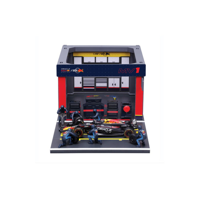 Burago 1/43 2024 Red Bull RB20 Pitstop Diorama Verstappen