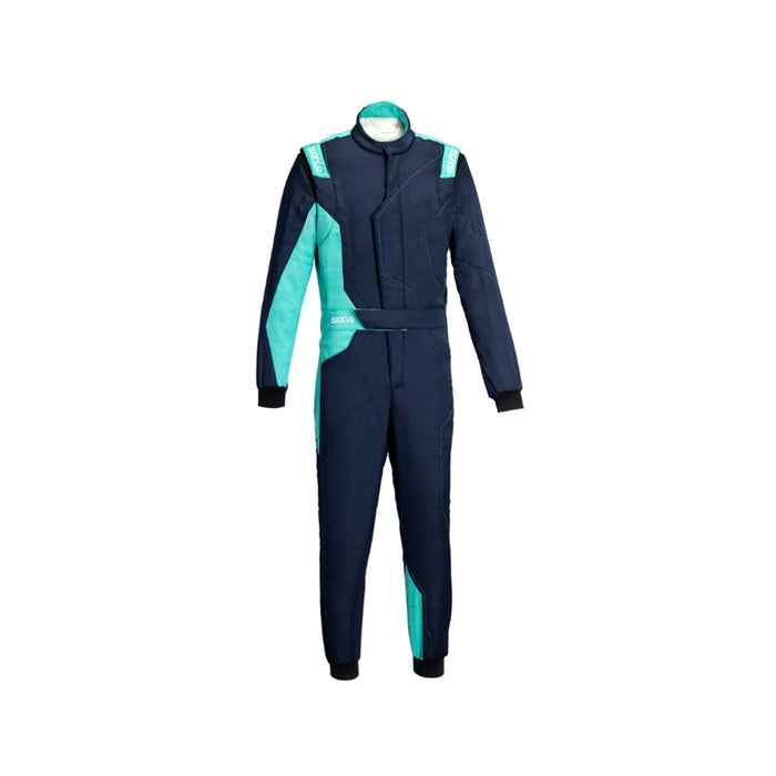 Sparco Sprint Advanced Racesuit Navy Blue Miami Green