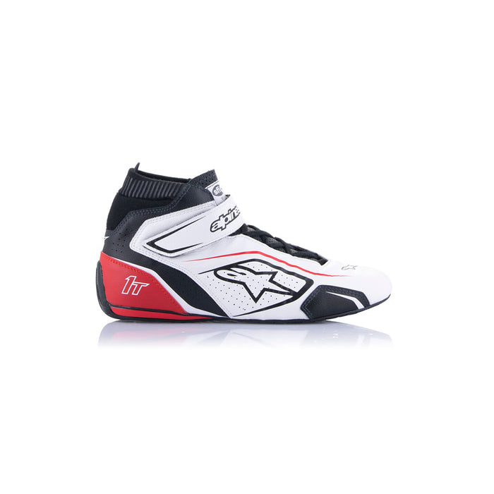 Red Racing Shoes Alpinestars Tech 1T V3 Race Shoe White Red — Alex Reade Motorsport