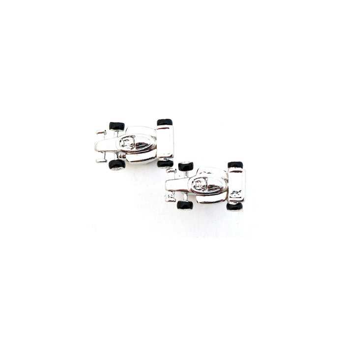 Cufflinks - Silver Formula 1 Cars