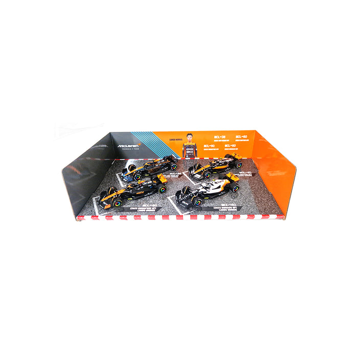 Burago 1/43 McLaren Lando Norris 4 Car Set 1838096