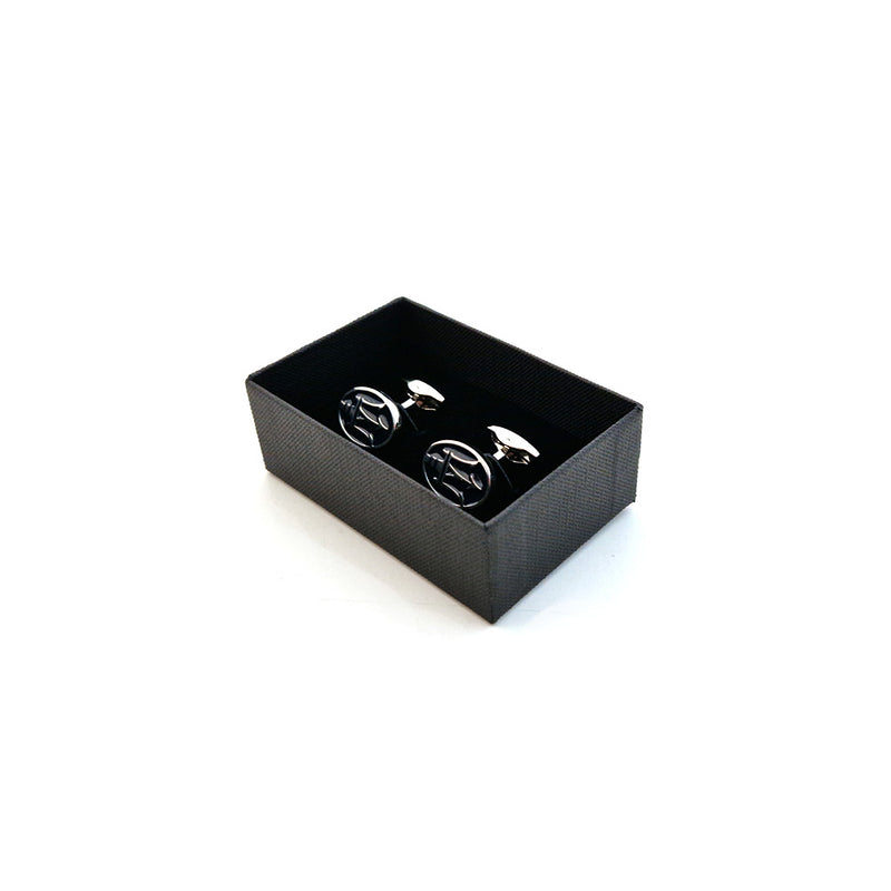 Cufflinks - Silver Maserati Badges