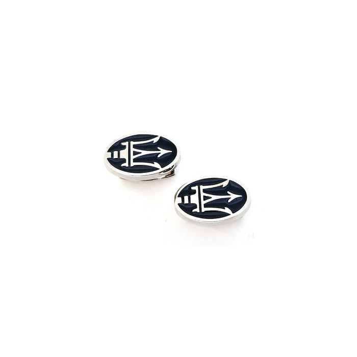 Cufflinks - Silver Maserati Badges