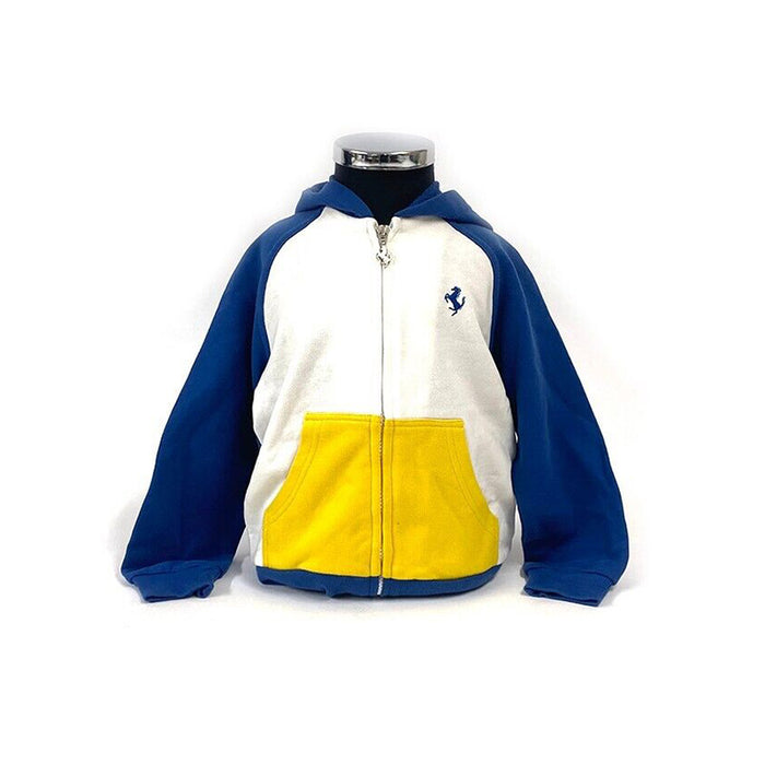 Ferrari Kids Hooded Sweatshirt Blue & White