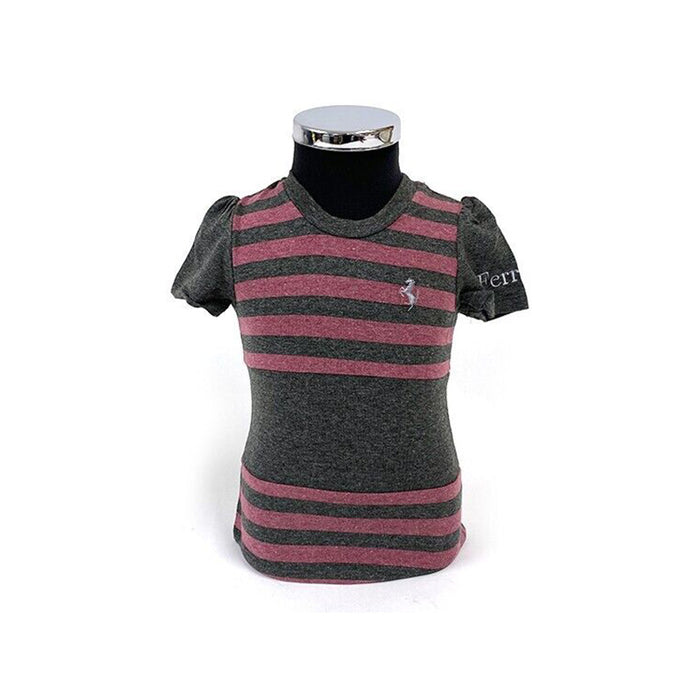 Ferrari Kids Horse Striped T-Shirt
