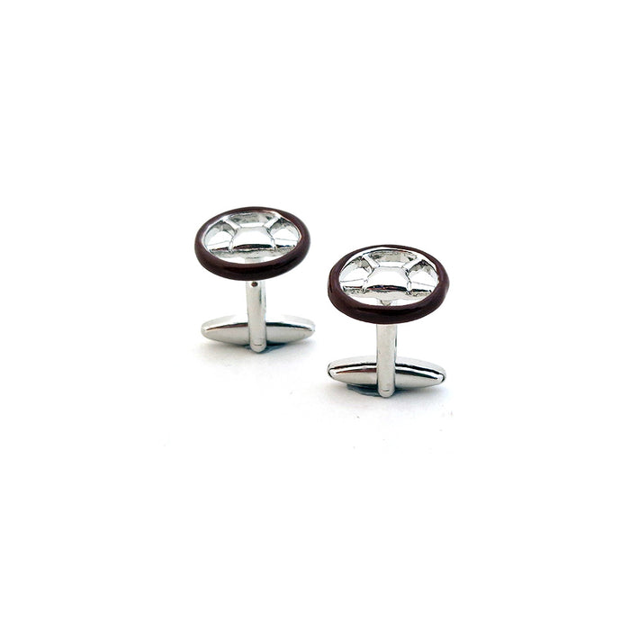 Cufflinks - Wooden Steering Wheels