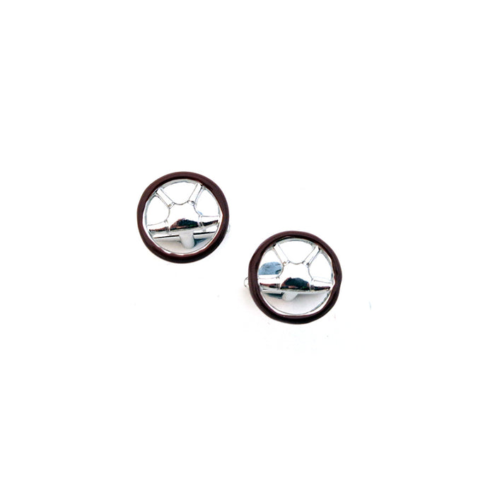 Cufflinks - Wooden Steering Wheels