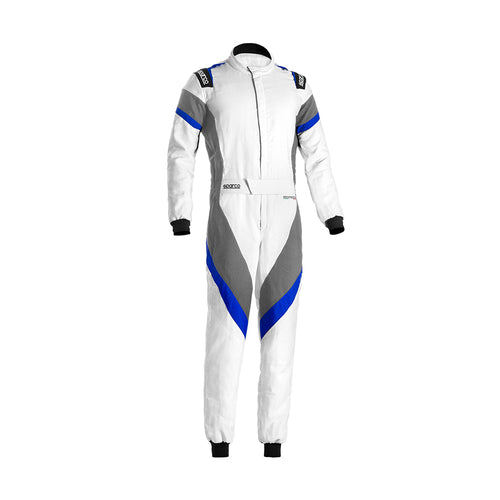 Sparco Victory Racesuit White Grey Blue
