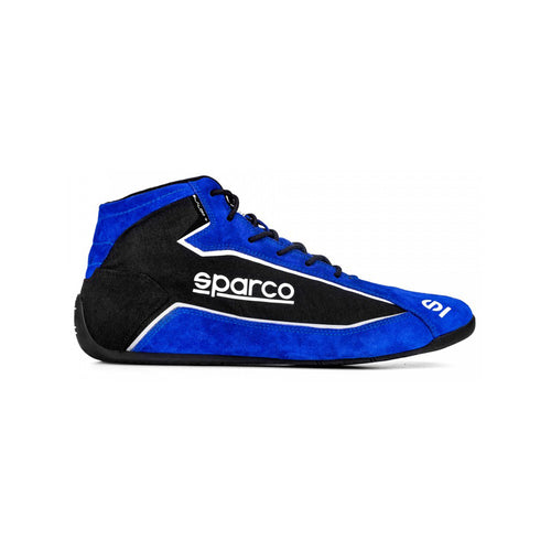 Sparco Slalom Plus Race Shoe Blue Black Suede & Fabric