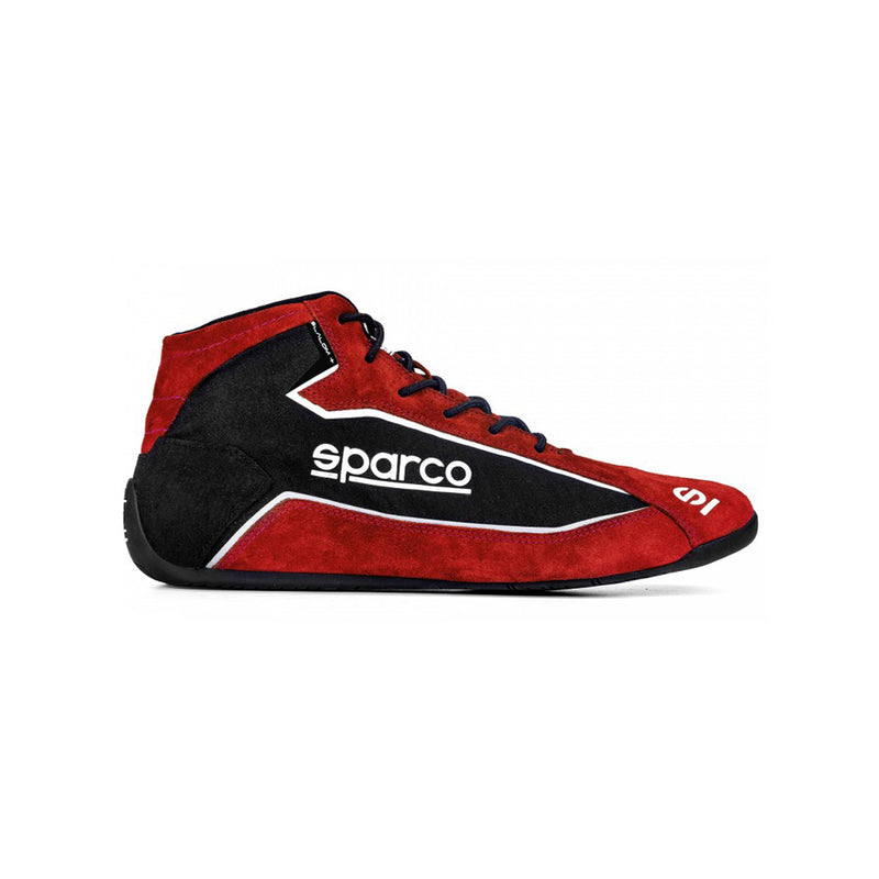 Sparco Slalom Plus Race Shoe Red Black Suede & Fabric