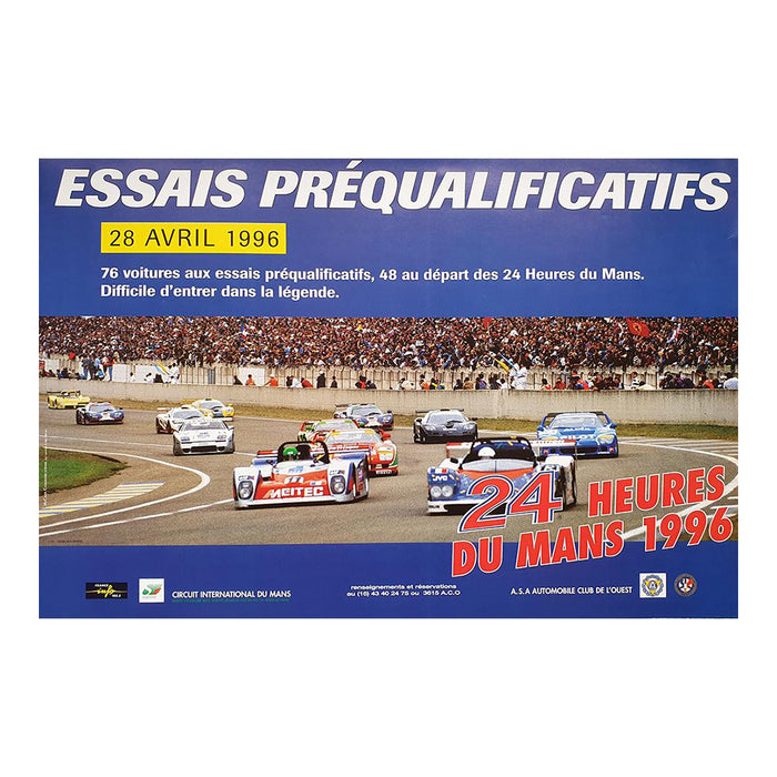 Le Mans 1996 Prequalifying Poster