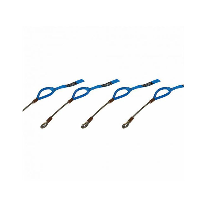 TRS Wire Tow Strap Set of 4 Blue