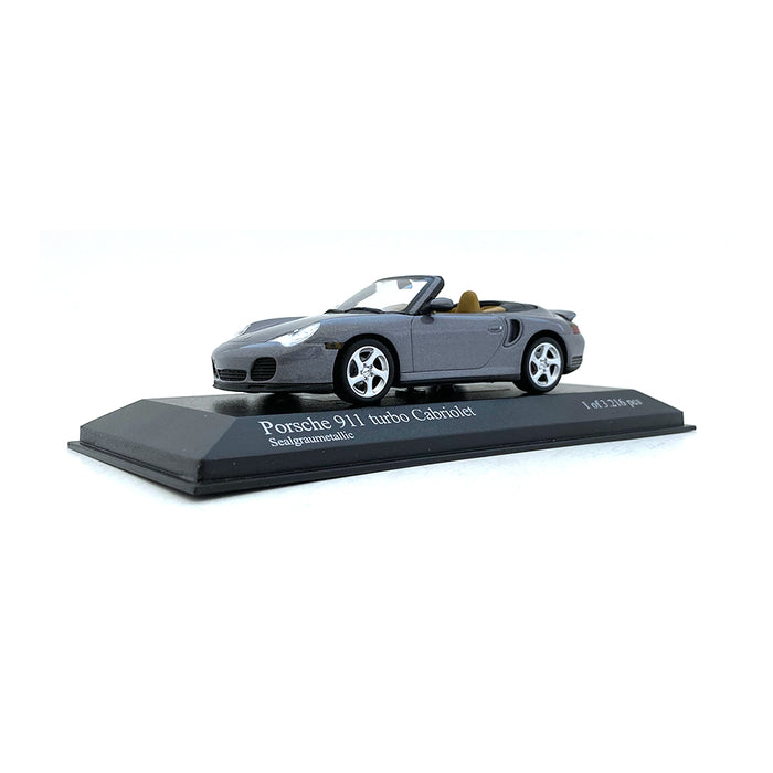 Minichamps 1/43 2003 Porsche 911 Turbo Cabriolet Grey Metallic 400062731