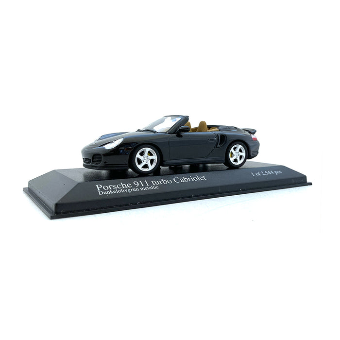 Minichamps 1/43 2003 Porsche 911 Turbo Cabriolet Green 400062732