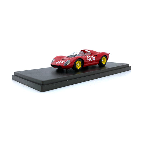Bespoke Model 1/43 Ferrari 206 Dino #406 Red BES632