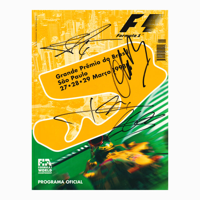 Programme - 1998 Brazilian Grand Prix Signed