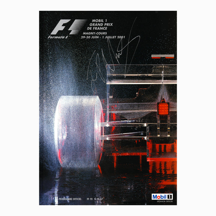 Programme - 2001 French Grand Prix Signed