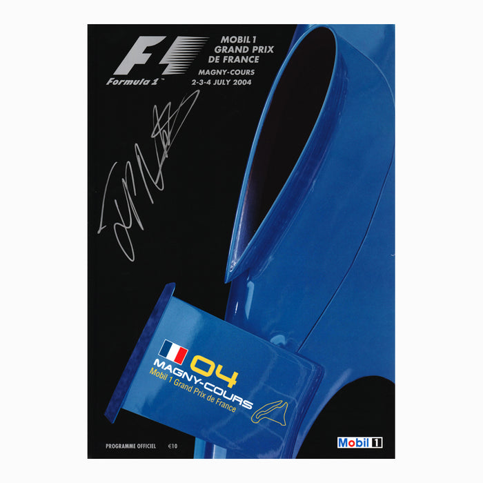 Programme - 2004 French Grand Prix Signed