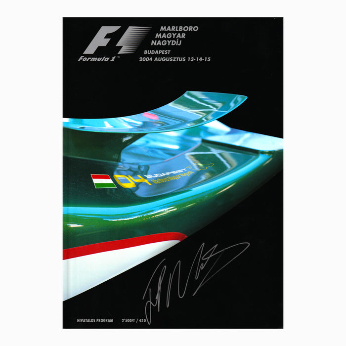 Programme - 2004 Hungarian Grand Prix Signed JPM