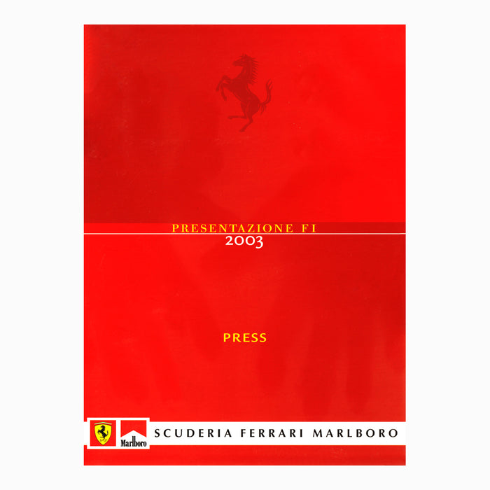 Ferrari F2003-GA Presentation Press Pack