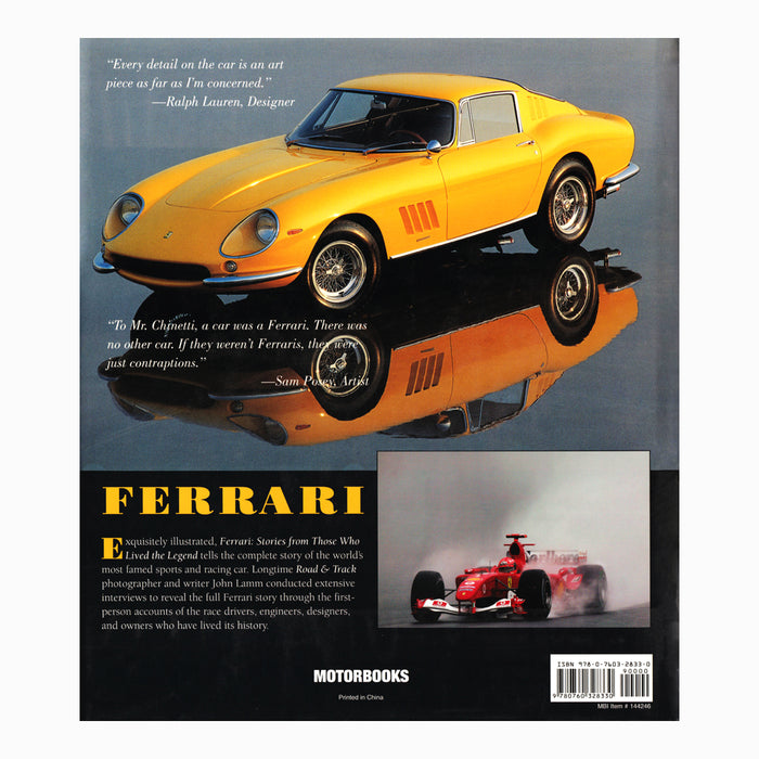 Ferrari Stories from Those Who Lived the Legend Book