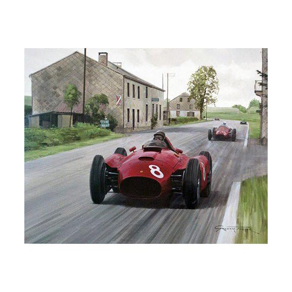 Graham Turner - 1956 Belgian Grand Prix Original painting