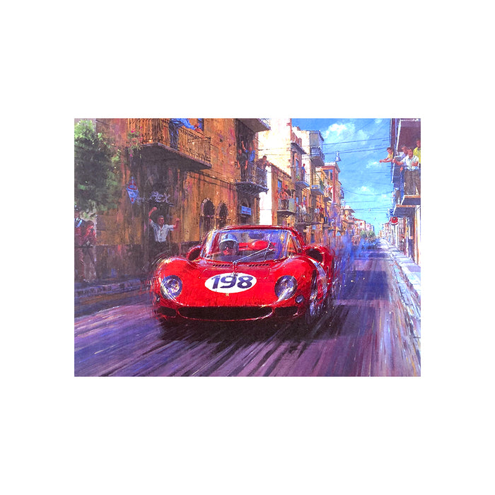 1965 Targa Florio by Nicholas Watts - Greetings Card NWC022