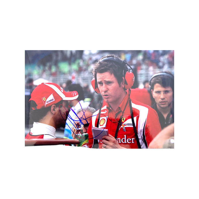 Rob Smedley Signed photograph MEM1018