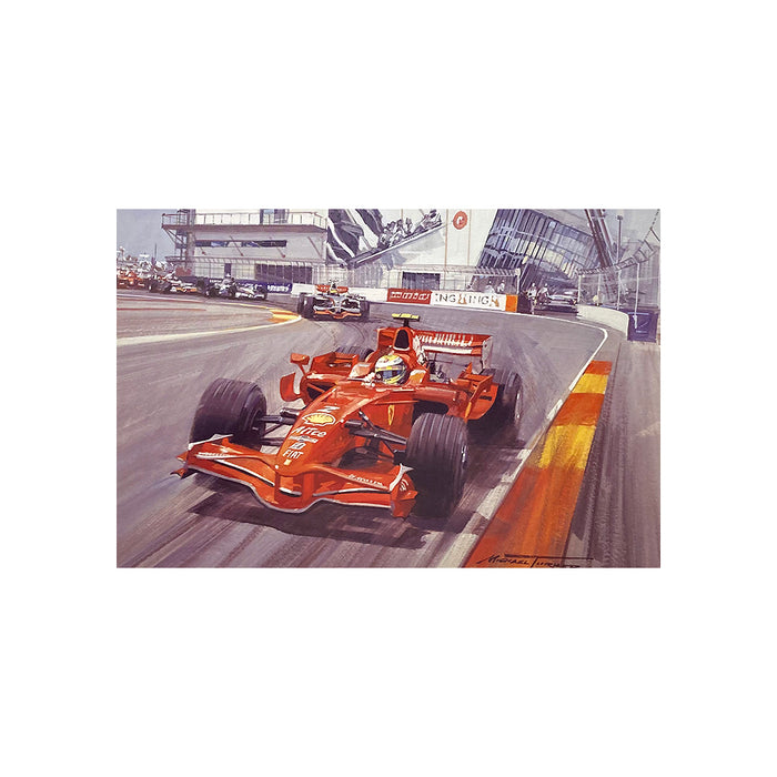 2008 European Grand Prix by Michael Turner - Greetings Card MTC203