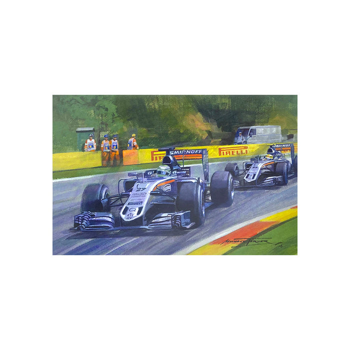 2016 Belgian Grand Prix by Michael Turner - Greetings Card MTC246