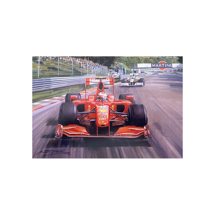 2009 Belgian Grand Prix by Michael Turner - Greetings Card MTC210