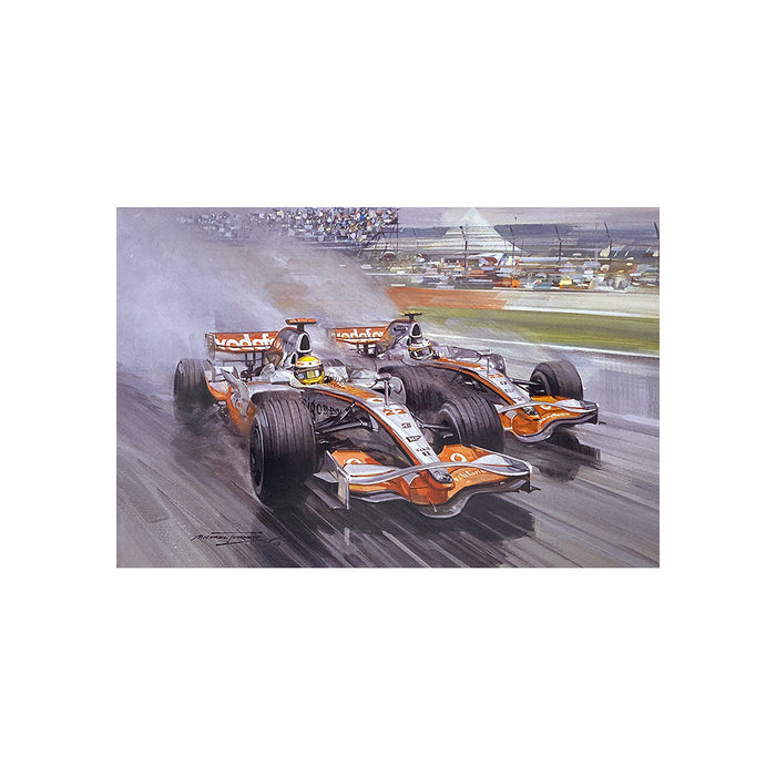 2008 British Grand Prix by Michael Turner - Greetings Card MTC202