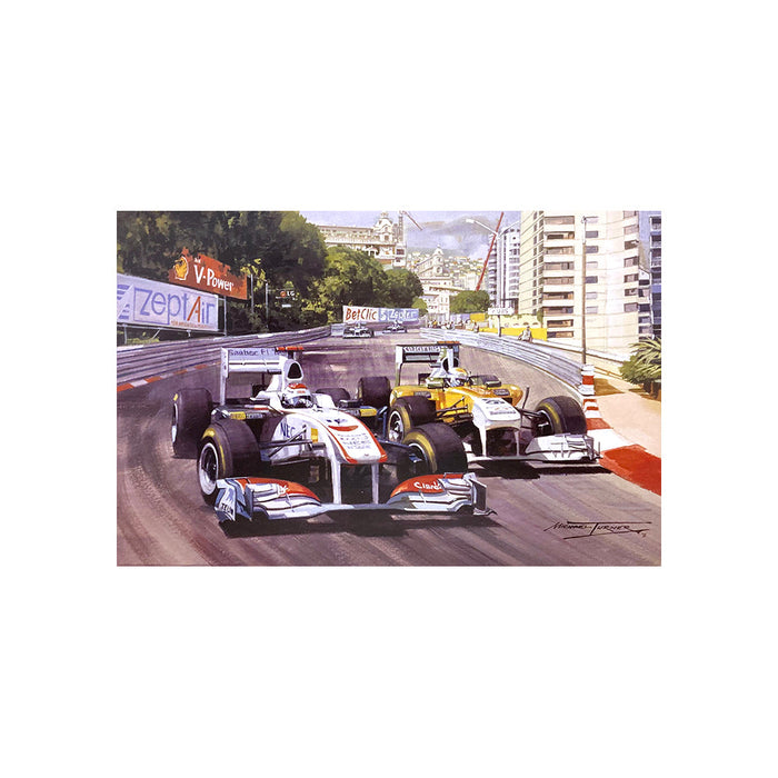 2011 Monaco Grand Prix by Michael Turner - Greetings Card MTC221