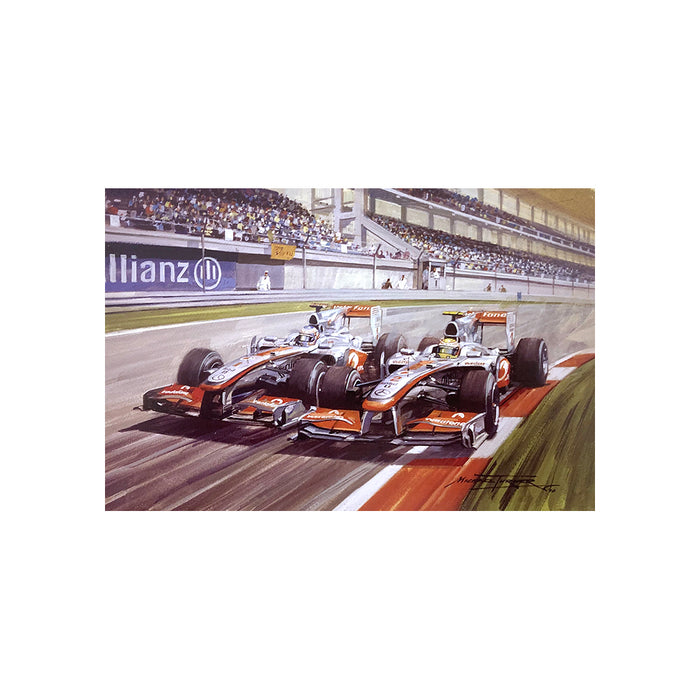 2010 Turkish Grand Prix by Michael Turner - Greetings Card MTC213