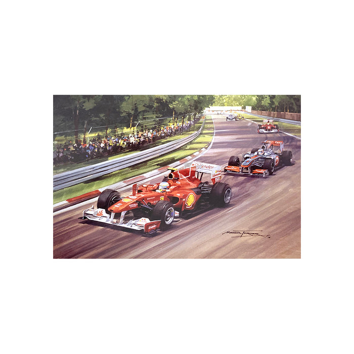 2010 Italian Grand Prix by Michael Turner - Greetings Card MTC214