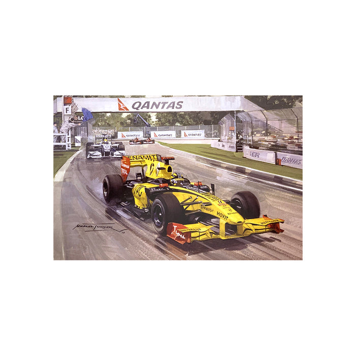 2010 Australian Grand Prix by Michael Turner - Greetings Card MTC215