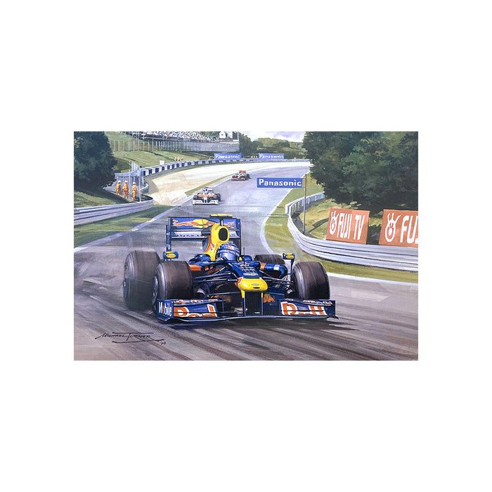 2009 Japanese Grand Prix by Michael Turner - Greetings Card MTC208