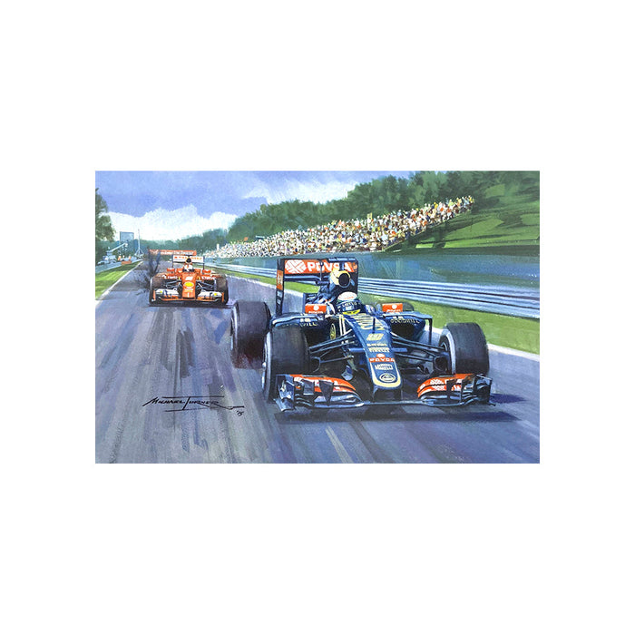 2015 Belgian Grand Prix by Michael Turner - Greetings Card MTC239