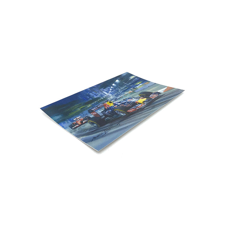 2015 Singapore Grand Prix by Michael Turner - Greetings Card MTC241