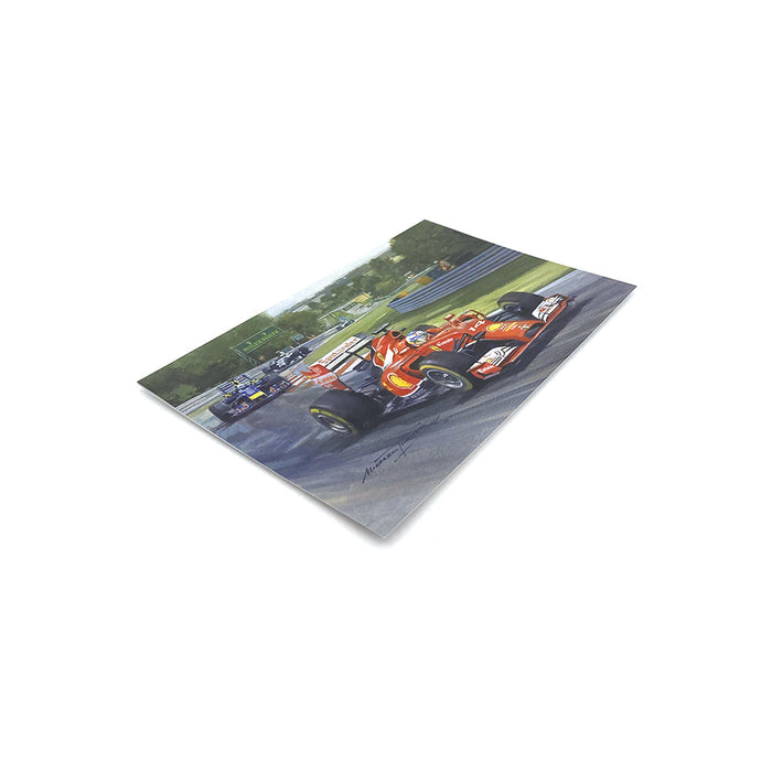 2014 Hungarian Grand Prix by Michael Turner - Greetings Card MTC234