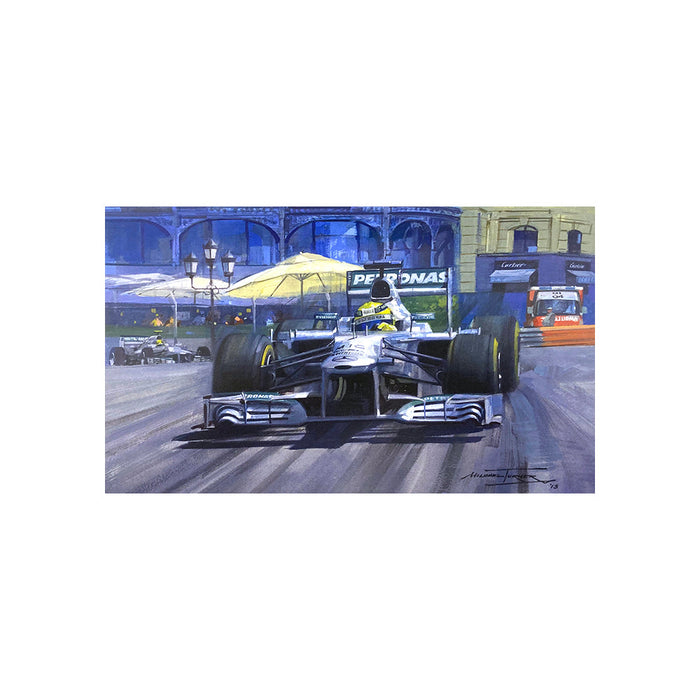 2013 Monaco Grand Prix by Michael Turner - Greetings Card MTC230