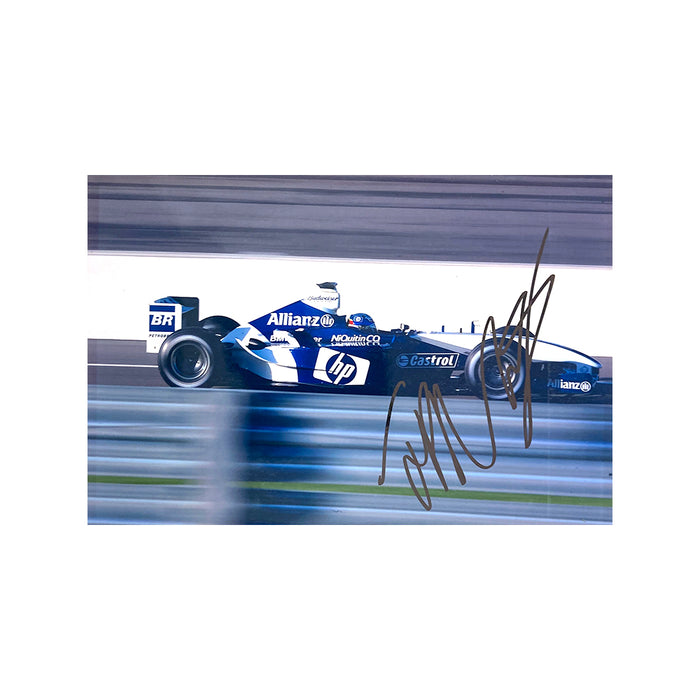 Signed photograph - Juan Pablo Montoya MEM224/6 REDUCED