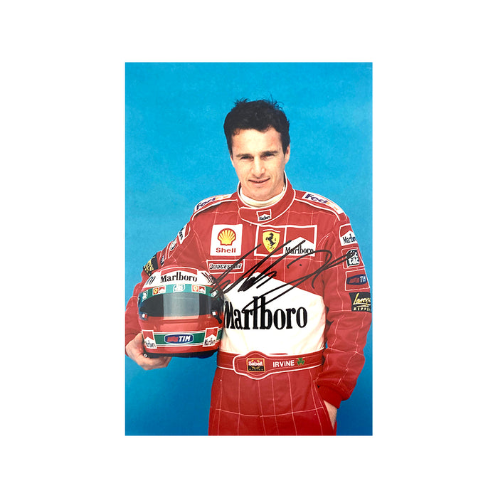 Signed photograph - Eddie Irvine MEM226