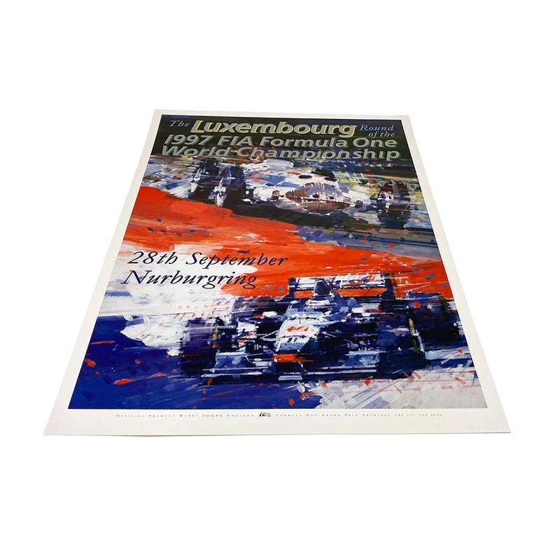 Luxembourg GP 1997 Official F1 Poster