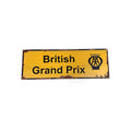 British Grand Prix Metal Sign