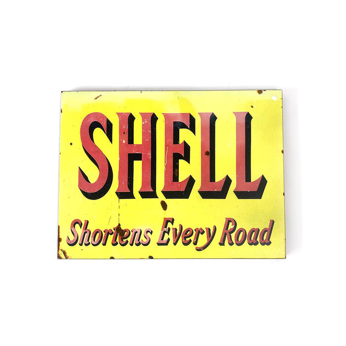 Shell Rock Rd Sign Shell Metal Sign — Alex Reade Motorsport
